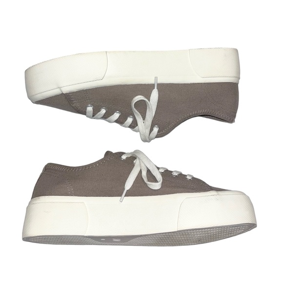 H&M Gray Canvas Platform Sneakers - Picture 5 of 11